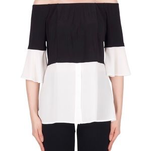 Beautiful Joseph Ribkoff off shoulder blouse